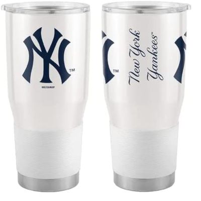 Boelter Brands Licensed MLB Alternate Style Stainless Steel Double Wall Vacuum Insulated Game Day Ultra 30oz Travel Tumbler (New York Yankees)