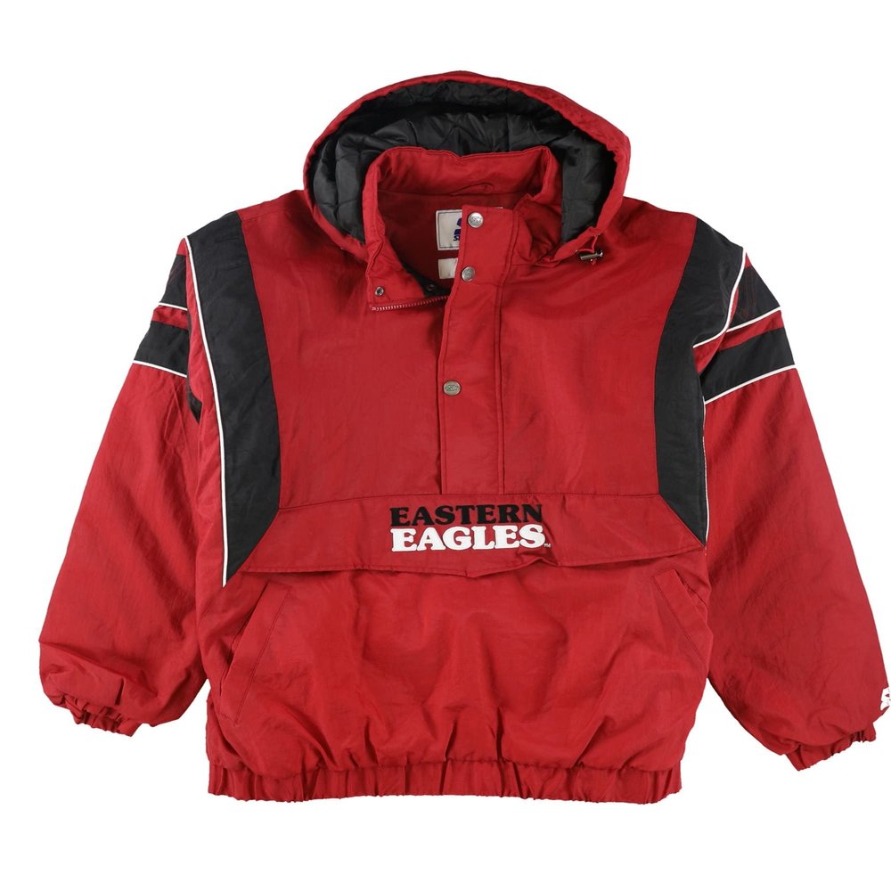 STARTER Mens Eastern Eagles Jacket, Red, XXXX-Large