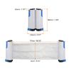 PATIKIL Retractable Ping Pong Net for Any Table, 2 Pack Portable 6 Feet Table Tennis Net and Post Equipment Up to 2 inch for Family Game, Grey Blue view 2