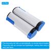 PATIKIL Retractable Ping Pong Net for Any Table, 2 Pack Portable 6 Feet Table Tennis Net and Post Equipment Up to 2 inch for Family Game, Grey Blue view 3