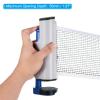 PATIKIL Retractable Ping Pong Net for Any Table, 2 Pack Portable 6 Feet Table Tennis Net and Post Equipment Up to 2 inch for Family Game, Grey Blue view 4