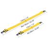 PATIKIL Ski Boot Carrier Strap, Snowboard Boots Carrying Strap Adjustable Shoulder Sling for Ski Boots, Yellow view 2
