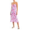 Aqua Swim Womens Halter Printed Swimdress Pink S view 1