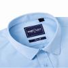 Alimens & Gentle Men's Sky Blue Dress Shirt Slim Fit Long Sleeve Stain Shield Button Down Shirts Wedding Graduation M view 4
