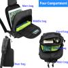 LarKoo Tactical Sling Chest Bag EDC Shoulder Pack Universl Dual Holster CCW Compact Bags Concealed Carry Backpack view 3