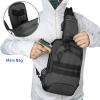 LarKoo Tactical Sling Chest Bag EDC Shoulder Pack Universl Dual Holster CCW Compact Bags Concealed Carry Backpack view 4