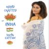 Blue Bikini Swimsuit Cover Up Set with Matching Tote Bag - Beach Sarong - Pareo for Women - Tapestry Wall Hanging view 2