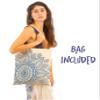Blue Bikini Swimsuit Cover Up Set with Matching Tote Bag - Beach Sarong - Pareo for Women - Tapestry Wall Hanging view 3