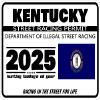 2026 Street Racing Permit Drag Racing Car Truck Window Funny Humor Novelty Black White Rectangle Sticker Safety Decal Unlimited 3" x 2" (Kentucky) view 1