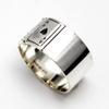 COSUMOSU Poker Cards Ring  925 Sterling Silver Heart Diamond Club Spade Wide Band Unisex Ring for Men and Women Size 8 Unique Gift view 3