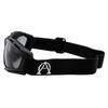 Alpha Omega Sports & Motorcycle Safety Riding Goggles Z87.1 Wraparound Padded Black Frame w/Smoke Lens view 3