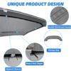 Zenicham 3 Bow Fade and Crack Resistant Bimini Top Replacement Cover, 600D Marine Grade Waterproof Sun Shade Boat Canopy, Easy Install Zipper Sleeves Boat Awning/Without Frame, Grey 6'L 73"-78" W view 4