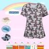 2025 Summer New Cartoon Nursing Scrubs Shirts for Women Frenchie Plus Size Womens 4x-5x Stretch Cute Prints Scrub Tops with Designs view 2