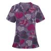 2025 Summer New Cartoon Printed Nursing Scrubs Shirts for Women Frenchie Plus Size Womens Scrub Tops 4x-5x Stretch Cute Prints with Designs view 1