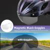 ROCKBROS Bike Helmet for Adult Men Women with Suggested Fit 58-62cm, Removable Goggles & Sun Visor, Lightweight with Adjustable Side and Chin Strap, Suitable for Myopia Glasses view 4