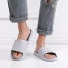 CsgrFagr Fashion Couples Men Shower Room Home Non Slip Breathable Soft Sole Shoes Slipper Comfortable Flat Shoes Mens Robe and Slippers Gift Set (Grey, 9) view 3