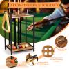 Jolensoy Pool Stick Holder - Freestanding Pool Cue Holder Floor Stand Wooden Cue Stick Holder 10-Hole Billiard Cue Racks for Game Room Billiard Room Decor Club Pool Table Accessories view 3