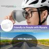ROCKBROS Bike Helmet for Adult Men Women with Suggested Fit 58-62cm, Removable Goggles & Sun Visor, Lightweight with Adjustable Side and Chin Strap, Suitable for Myopia Glasses view 3