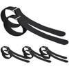 Winter Safety Kit 4 Pairs Non-Slip Crampons Ice Grippers Straps Snow Ice Cleats for Boots view 1