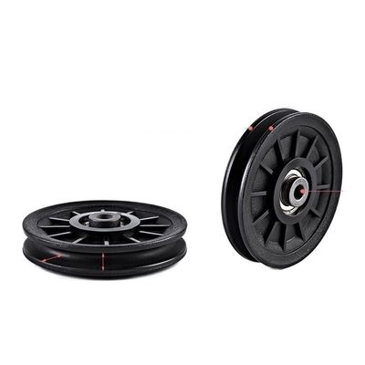 5pcs 50-160MM Universal Bearing Pulley Wheel Cable Gym Equipment Part Wearproof Tool Fitness Equipment (Size : 100mm)