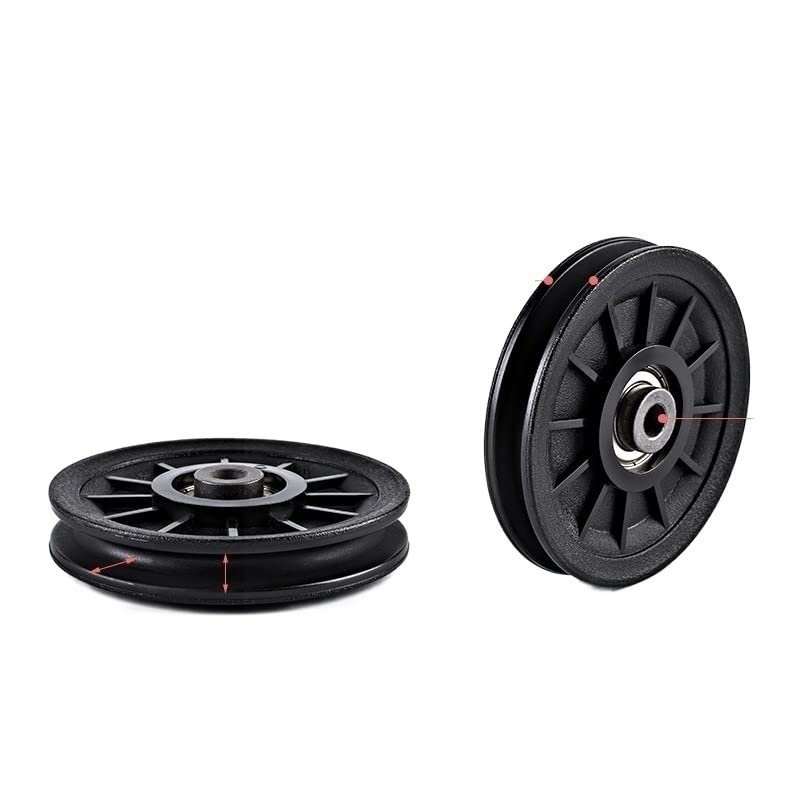 5pcs 50-160MM Universal Bearing Pulley Wheel Cable Gym Equipment Part Wearproof Tool Fitness Equipment (Size : 100mm)