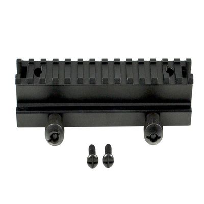 K Kexuan High Profile 13 Pica tinny Slots, Full Size Riser Mount, Hard Anodized, Black
