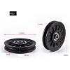 5pcs 50-160MM Universal Bearing Pulley Wheel Cable Gym Equipment Part Wearproof Tool Fitness Equipment (Size : 105mm) view 2