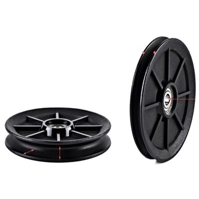 5pcs 50-160MM Universal Bearing Pulley Wheel Cable Gym Equipment Part Wearproof Tool Fitness Equipment (Size : 120mm)
