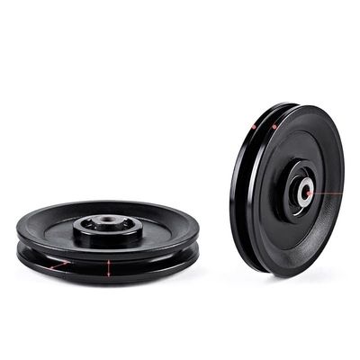 5pcs 50-160MM Universal Bearing Pulley Wheel Cable Gym Equipment Part Wearproof Tool Fitness Equipment (Size : 115mm)