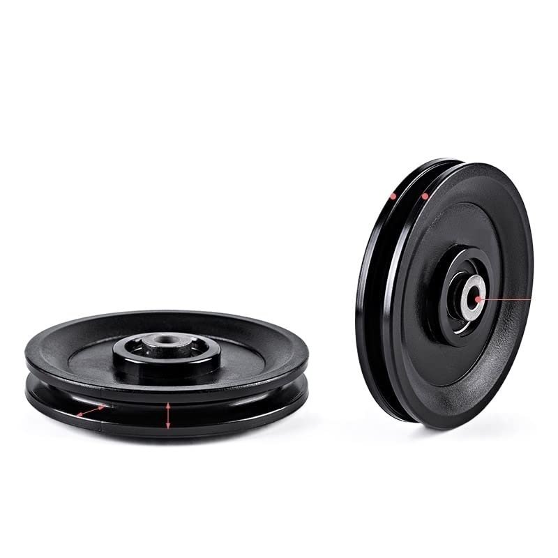 5pcs 50-160MM Universal Bearing Pulley Wheel Cable Gym Equipment Part Wearproof Tool Fitness Equipment (Size : 115mm)