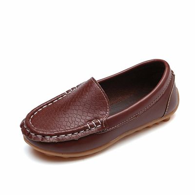 5 Year Old Shoes Girls Lazy Children Leather Boys Casual Kid Sneaker Solid Shoes Girls Sport Girl Shoes 7c Brown