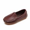 5 Year Old Shoes Girls Lazy Children Leather Boys Casual Kid Sneaker Solid Shoes Girls Sport Girl Shoes 7c Brown view 1