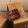 5 Year Old Shoes Girls Lazy Children Leather Boys Casual Kid Sneaker Solid Shoes Girls Sport Girl Shoes 7c Brown view 4