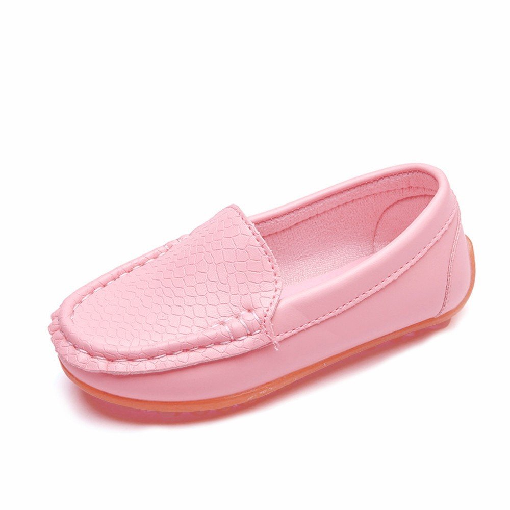 5 Year Old Shoes Girls Lazy Children Leather Boys Casual Kid Sneaker Solid Shoes Girls Sport Girl Shoes 7c Pink