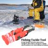 Cyrank 2Pcs Ice Safety Picks, Ice Fishing Safety Picks with Whistle Dual Handheld Hammer Outdoor Fishing Tackle Tool for for Winter Hiking(White Rope) view 3