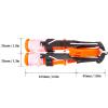 Cyrank 2Pcs Ice Safety Picks, Ice Fishing Safety Picks with Whistle Dual Handheld Hammer Outdoor Fishing Tackle Tool for for Winter Hiking(White Rope) view 4