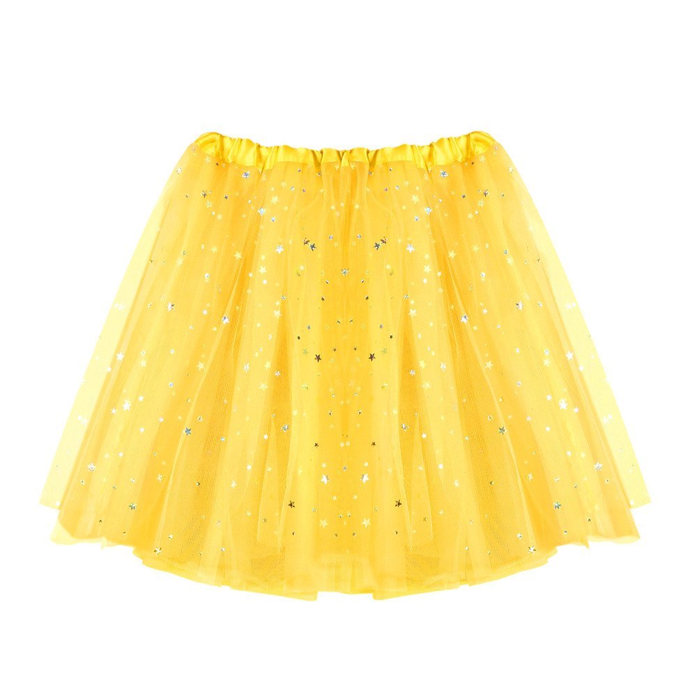 Women Dance Skirts Skirt Short Womens Adult Dancing Skirt Pleated Skirt Yellow Tutu Women