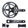 BOLANY 170mm Bike Crankset Double Speed Round 39/53T Chainring 130BCD Hollow Integrated 9S/10S with Bottom Bracket Fit for Road Bike Cranksets view 1