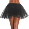 Women Dance Skirts Womens Pleated Short Skirt Adult Tutu Dancing Skirt 3 Layered Green Tutu for Women view 3