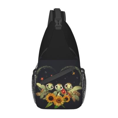 Sea Turtle Sling Bag,Turtle Crossbody Backpack Shoulder Bag Casual Travel Daypacks For Men Women