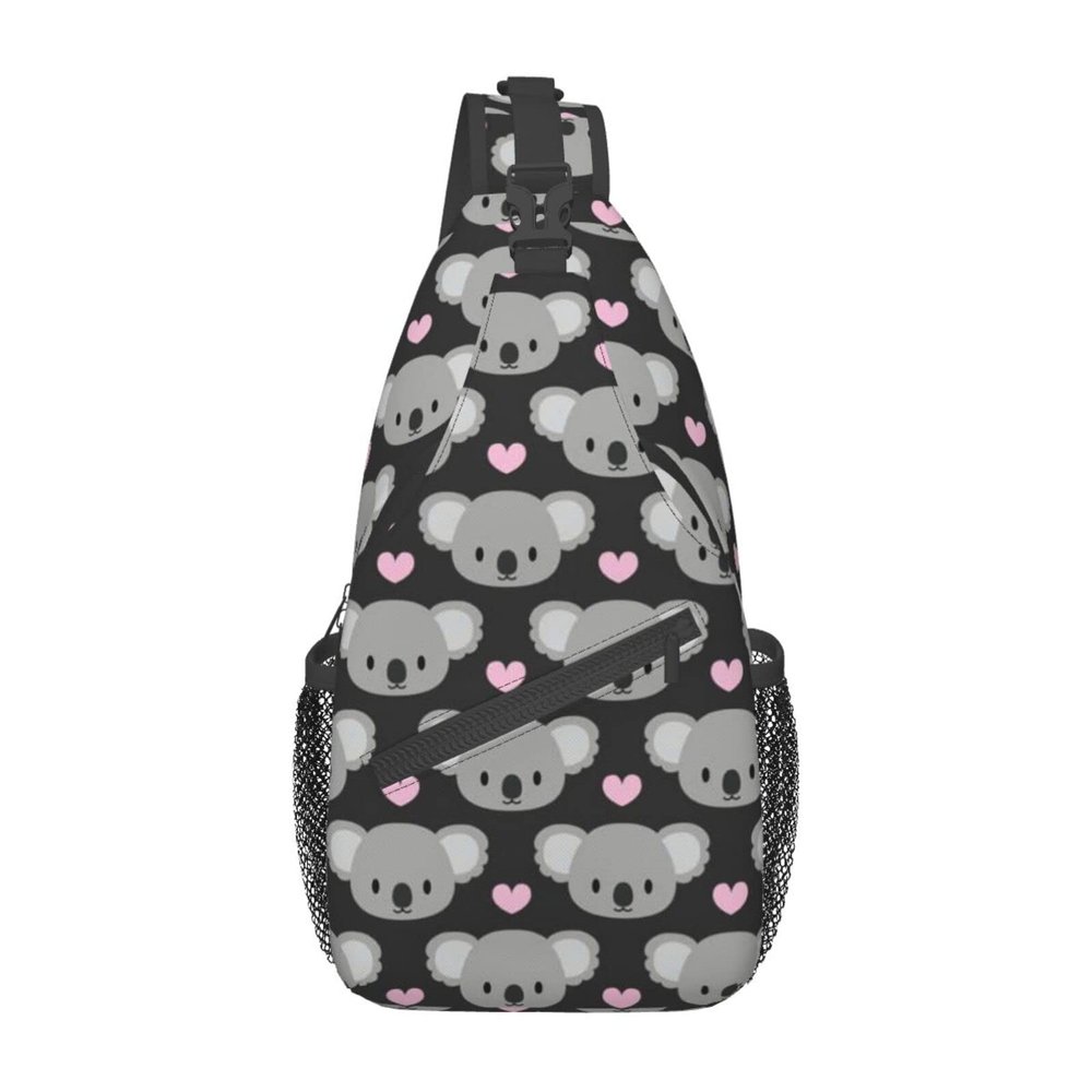 Animal Koala Sling Bag Crossbody Backpack Shoulder Bag Chest Bags Travel Hiking Daypack For Men Women