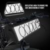WOTOW Bike Handlebar Bag Waterproof - Bicycle Handlebar Bag with Large Reflective Area & Strips, Bike Front Pouch with Waterproof Zipper Shoulder Strap Removable Straps for Cycling (Cuboid, 2.7L) view 3