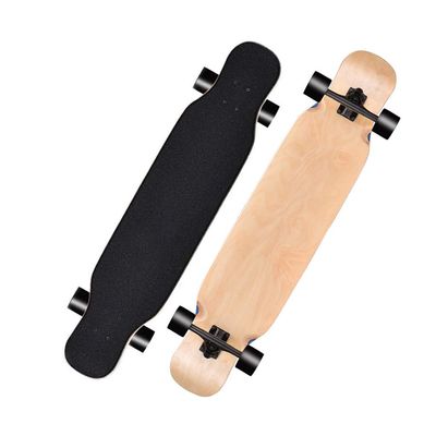 Pro Longboard Complete 42 Inch Skateboards Deck, 8 Layer Maple Double Kick Long Boards Skateboard for Girls Boys Skate Boards Cruiser Beginners Men Girls Teens Adults (Color : Style D)