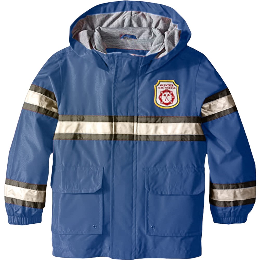 Carter's Boys' Toddler Fireman Raincoat Slicker, Navy, 3T