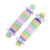 Skateboard Cruiser 7 Layer Maple Wood Deck Complete Skateboard Longboard 43 Inches Drop Through Long Boards Skateboards for Kids Adults, Beginners, Boys, Girls, Teens (Color : Stripes) view 1