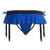 ABAFIP Men's Sissy Lingerie Skirted Garters Belt Panties Bowknot Stockings 2 Piece Crossdressing Underwear Honeymoon Valentine Nightwear set Blue-socks set One Size view 4