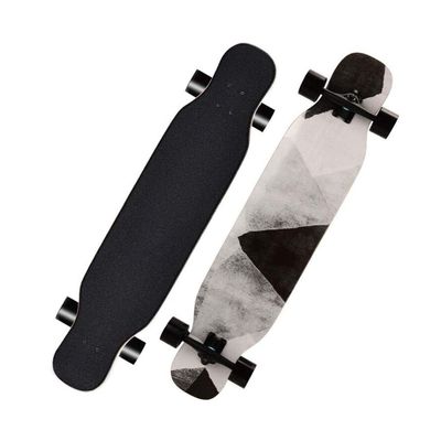 Pro Longboard Complete 42 Inch Skateboards Deck, 8 Layer Maple Double Kick Long Boards Skateboard for Girls Boys Skate Boards Cruiser Beginners Men Girls Teens Adults (Color : Style A)
