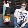 Pro Longboard Complete 42 Inch Skateboards Deck, 8 Layer Maple Double Kick Long Boards Skateboard for Girls Boys Skate Boards Cruiser Beginners Men Girls Teens Adults (Color : Style B) view 2