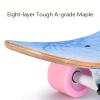 Pro Longboard Complete 42 Inch Skateboards Deck, 8 Layer Maple Double Kick Long Boards Skateboard for Girls Boys Skate Boards Cruiser Beginners Men Girls Teens Adults (Color : Style B) view 4