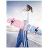 Pro Longboard Complete 42 Inch Skateboards Deck, 8 Layer Maple Double Kick Long Boards Skateboard for Girls Boys Skate Boards Cruiser Beginners Men Girls Teens Adults (Color : Style M) view 2